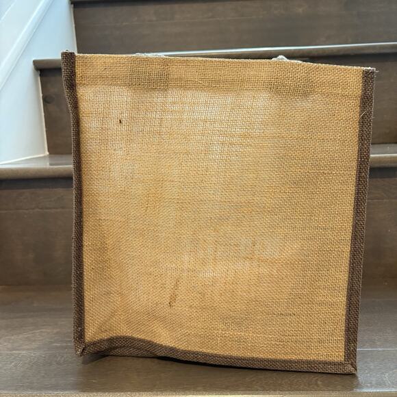 Vintage Feed Sack Tote Purse Handbag Handmade Quilted Upcycled Hook Loop Close - Picture 4 of 16